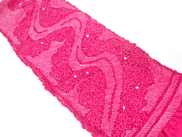 正絹　振袖用　絞り　帯揚げ